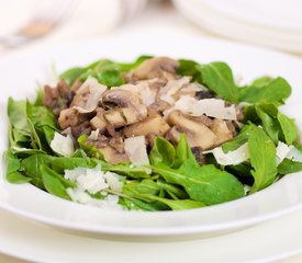 Arugula Warm Mushroom Salad