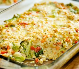 Three Cheese Broccoli Mac and Cheese