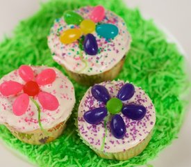 Easter Flower Cupcakes