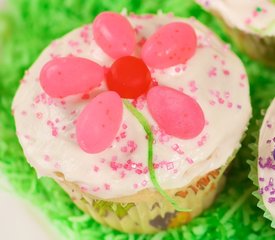 Easter Flower Cupcakes