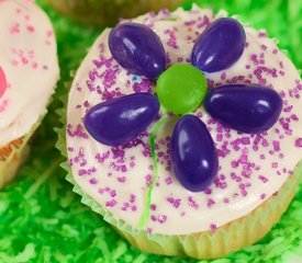 Easter Flower Cupcakes