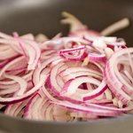 Start to cook the onions.