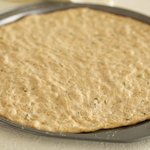 Divide dough in half, 