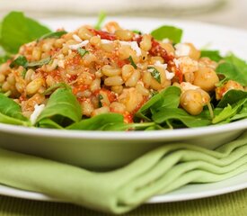 Arugula, Chickpea and Wheat Berry Salad