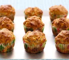 Cheesy Whole Wheat Cheddar Muffins