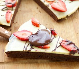 Valentine's Day Brownie Pizza