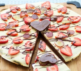 Valentine's Day Brownie Pizza