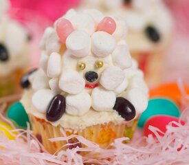 Easter Little Sheep Cupcakes