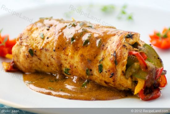 Stuffed Chicken Breasts with Sweet Peppers and Thyme