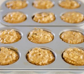 Lowfat Applesauce Banana Muffins