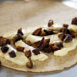 Sprinkle chopped figs evenly over the cheese.