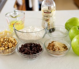 Apple Walnut and Chocolate Cake