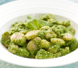 Sweet Potato Gnocchi with Watercress Pesto 