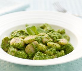 Sweet Potato Gnocchi with Watercress Pesto 