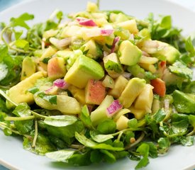 Avocado and Watercress Salad with Soy Dresssing