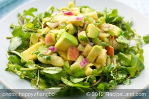 Avocado and Watercress Salad with Soy Dresssing