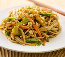 Udon Noodle Salad with Asian Peanut Sauce