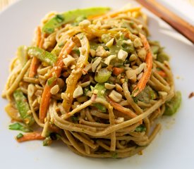 Udon Noodle Salad with Asian Peanut Sauce