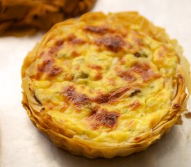 Cheesy Mushroom Phyllo Tartlets 