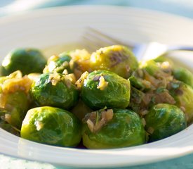 Thyme Braised Brussels Sprouts