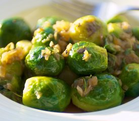 Thyme Braised Brussels Sprouts