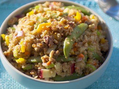 Toasted Quinoa, Apple and Walnut Salad