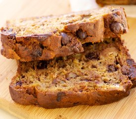 Hawaiian Banana Chocolate Bread