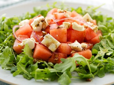 Arugula, Watermelon and Feta Salad