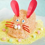 Easter Pink Easy Bunny Cake