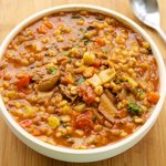 Vegetable Barley Stew with Lentils