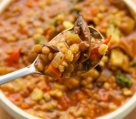 Vegetable Barley Stew with Lentils