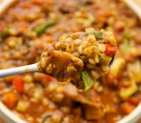 Vegetable Barley Stew with Lentils