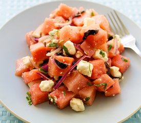 Watermelon, Feta and Mint Salad