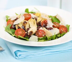 Artichoke and Baby Arugula Salad with Balsamic Vinaigrette