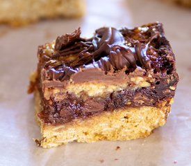 Chocolate Raspberry Streusel Squares