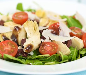 Artichoke and Baby Arugula Salad with Balsamic Vinaigrette