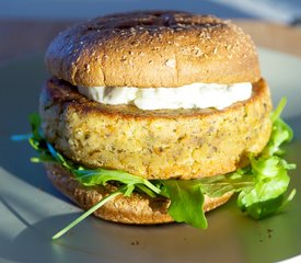 Salmon Rosemary Burgers 