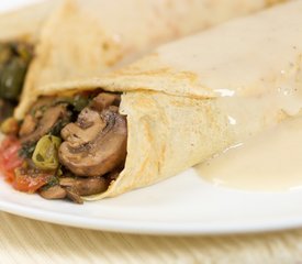 Spinach-Mushroom Crepes