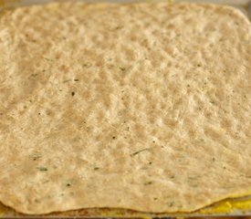 Whole Wheat Rosemary, Garlic and Sun-dried Tomato Focaccia Pizza