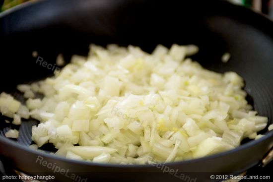 Start to cook the vegetables.