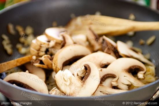 Stir in mushrooms,