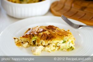 Phyllo Chicken with Bacon, Broccoli and Cheese