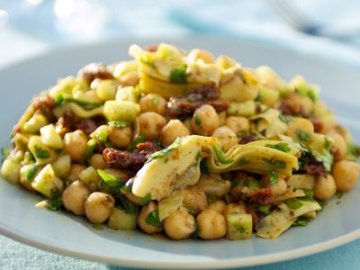 Chickpea Salad with Parsley, Lemon and Sun-dried Tomatoes