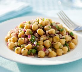 Chick Pea Salad with Garlic-Cumin Vinaigrette