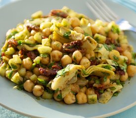 Chickpea Salad with Parsley, Lemon and Sun-dried Tomatoes