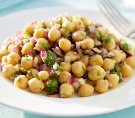 Chick Pea Salad with Garlic-Cumin Vinaigrette