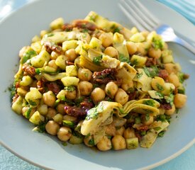 Chickpea Salad with Parsley, Lemon and Sun-dried Tomatoes