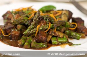 Orange-Roasted Tofu & Asparagus recipe