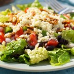 Black Bean, Veggie and Taco Salad with Lime Vinaigrette