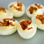 Bacon and Cheese Deviled Eggs
